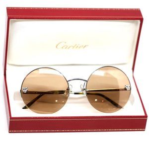 PANTHÈRE DE CARTIER SUNGLASSES BROWNISH PINKISH